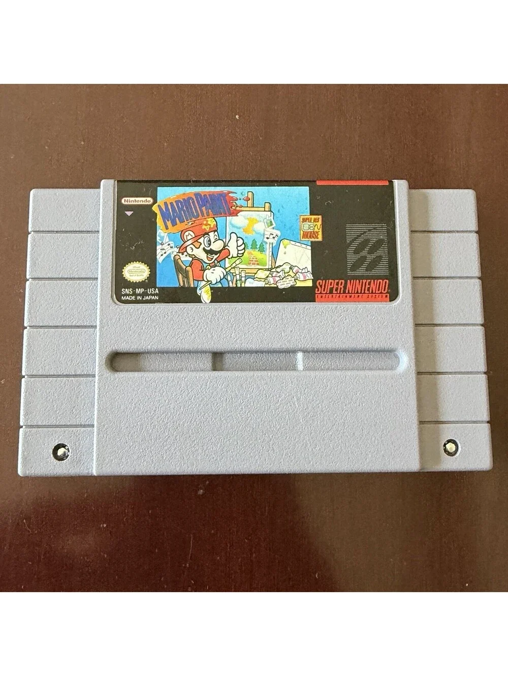 Mario Paint SNES Super Nintendo 1992 Authentic Tested Working Cartridge Only
